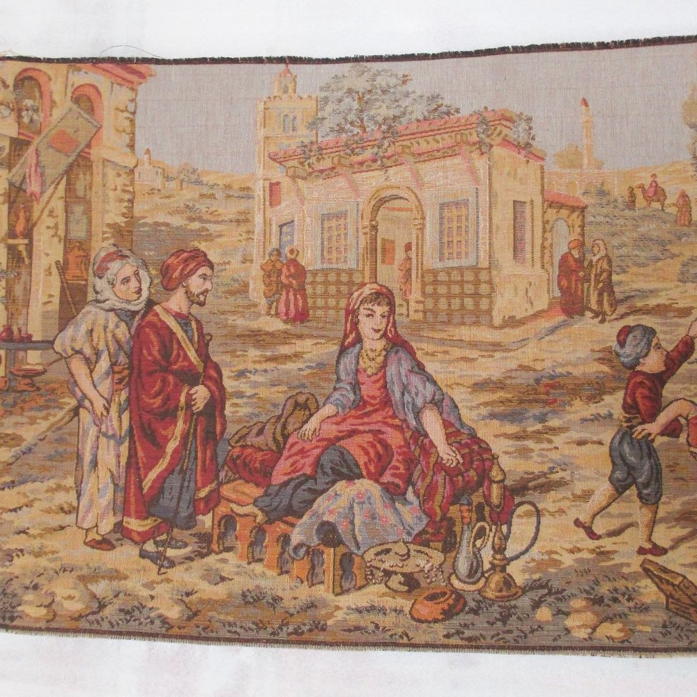 X-LARGE VINTAGE BELGIAN TAPESTRY